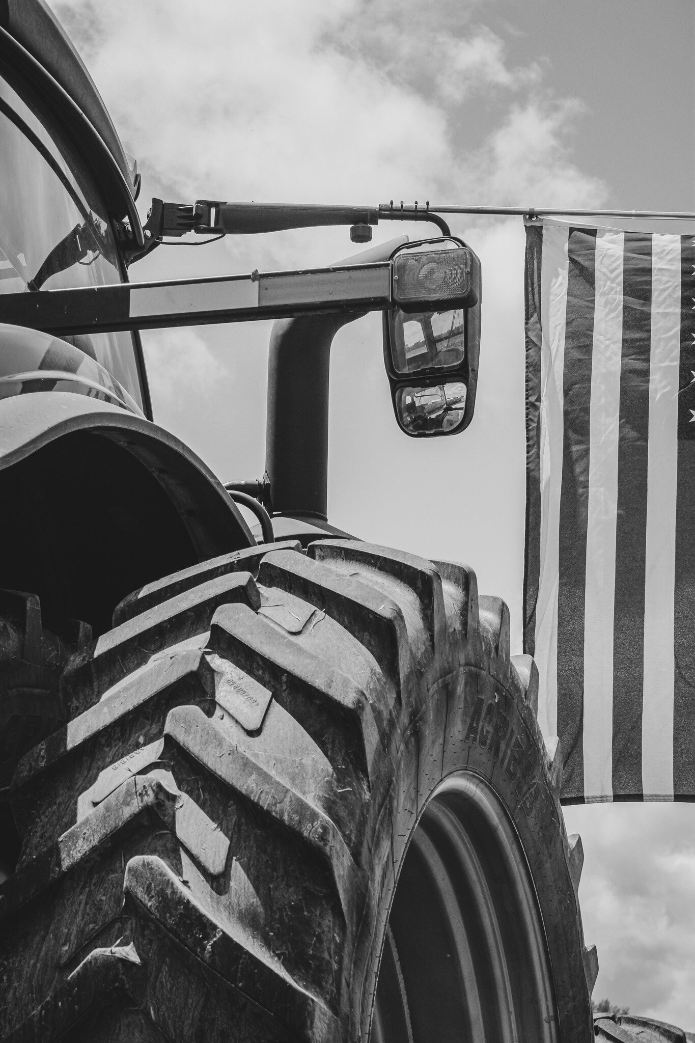 American Flag B&W